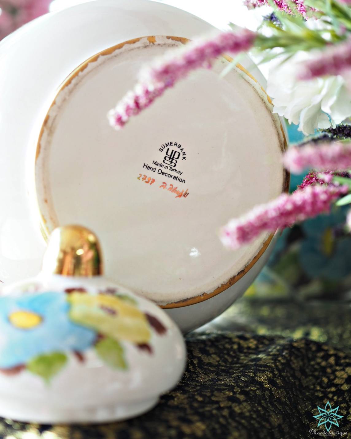 แจกันกระเบื้อง Sümerbank Made in Turkey Hand Decoration 2797