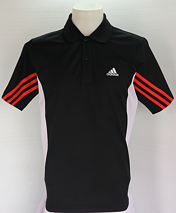 เสื้อโปโล ADIDAS สีดำ ไซส์ L รอบอก 42 นึ้ว