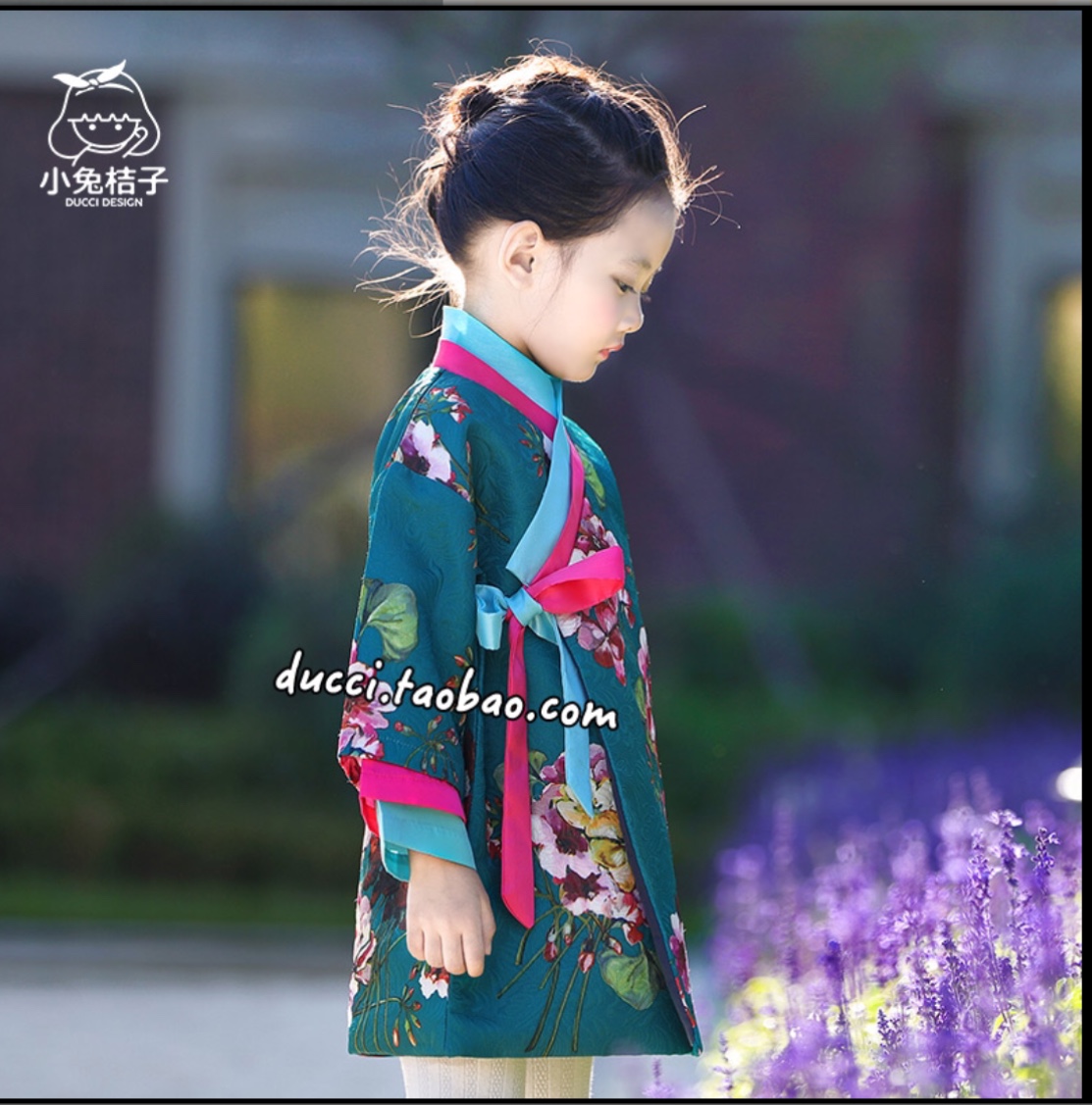 เดรสจีนฮั่น สีเขียว. ผ้า retro รหัส RT 68 สินค้าพร้อมส่ง