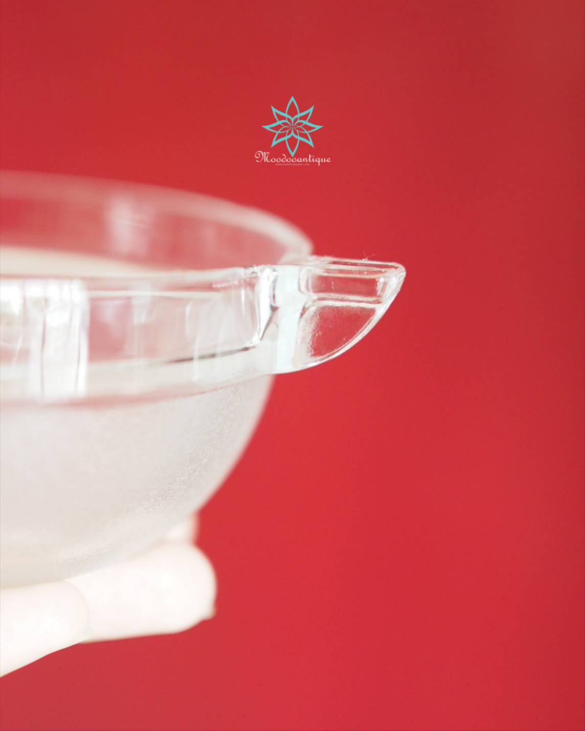 ชามแก้วลายกวาง มุนาคาตะ ชิโกะ ทรงกลม