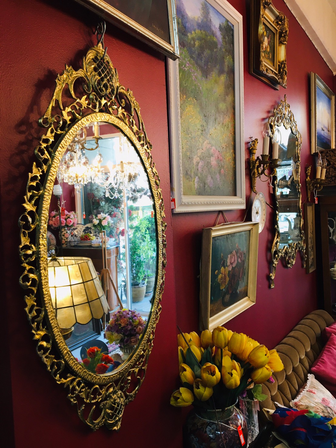 Gilted Mirror Baroque style