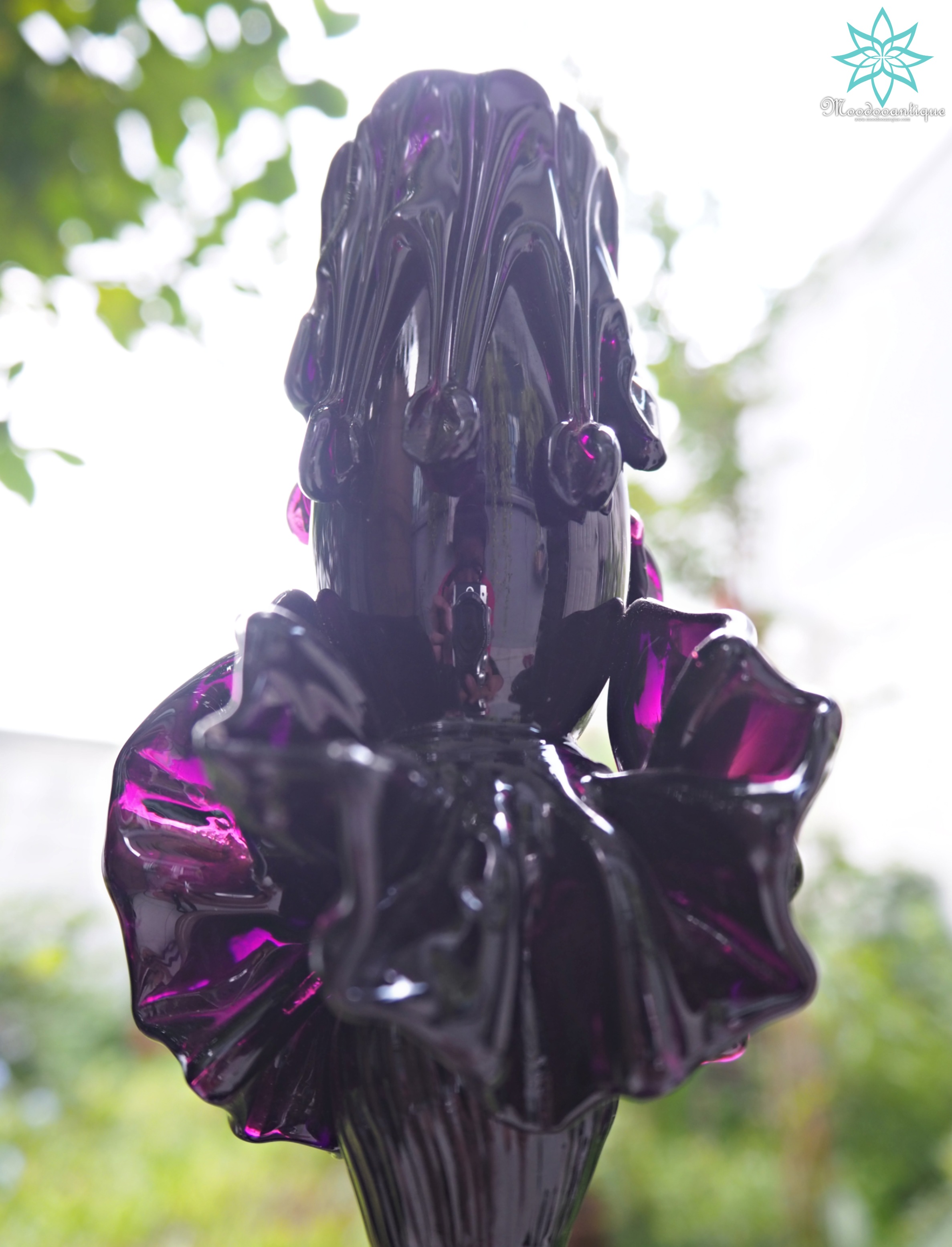 เชิงเทียนคริสตัลสีม่วง