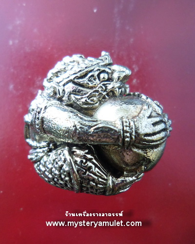 ลูกอมหนุมาน พิมพ์ใหญ่ เนื้ออัลปาก้า หลวงปู่ช้าง สำนักสงฆ์หนองยายเม้า จ. นครราชสีมา