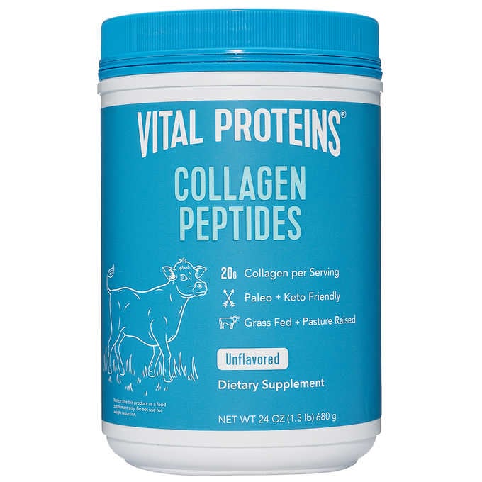 Vital Proteins Collagen Peptides Unflavored 24 oz คอลลาเจนเปปไทด์ ขนาด 680 กรัม หรือ 24 ออนซ์ หมดอายุ 11/2028