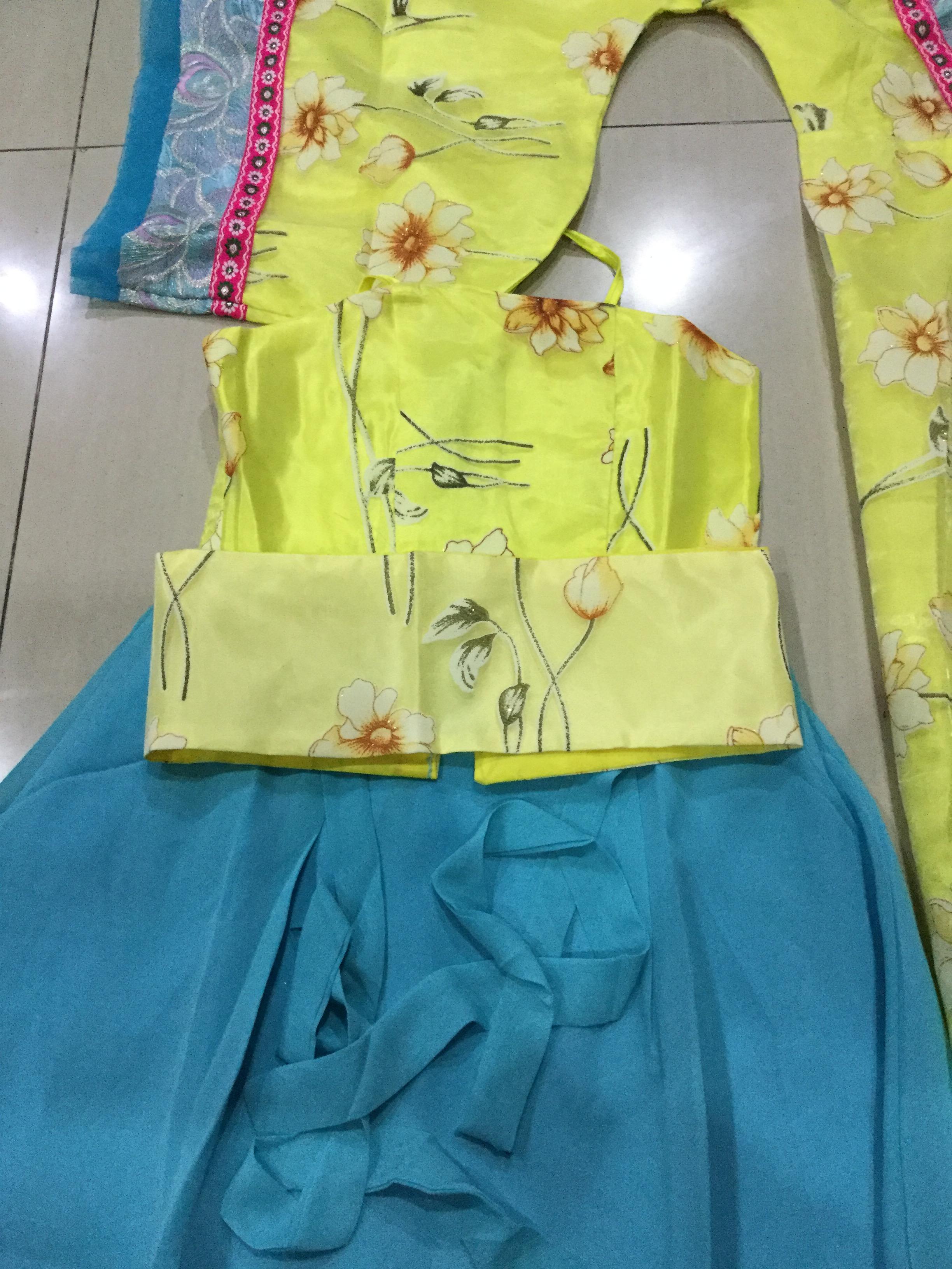 ชุดจีนเด็กราชวงศ์ถัง สีเหลือง รหัส YB 75 สินค้าพร้อมส่ง