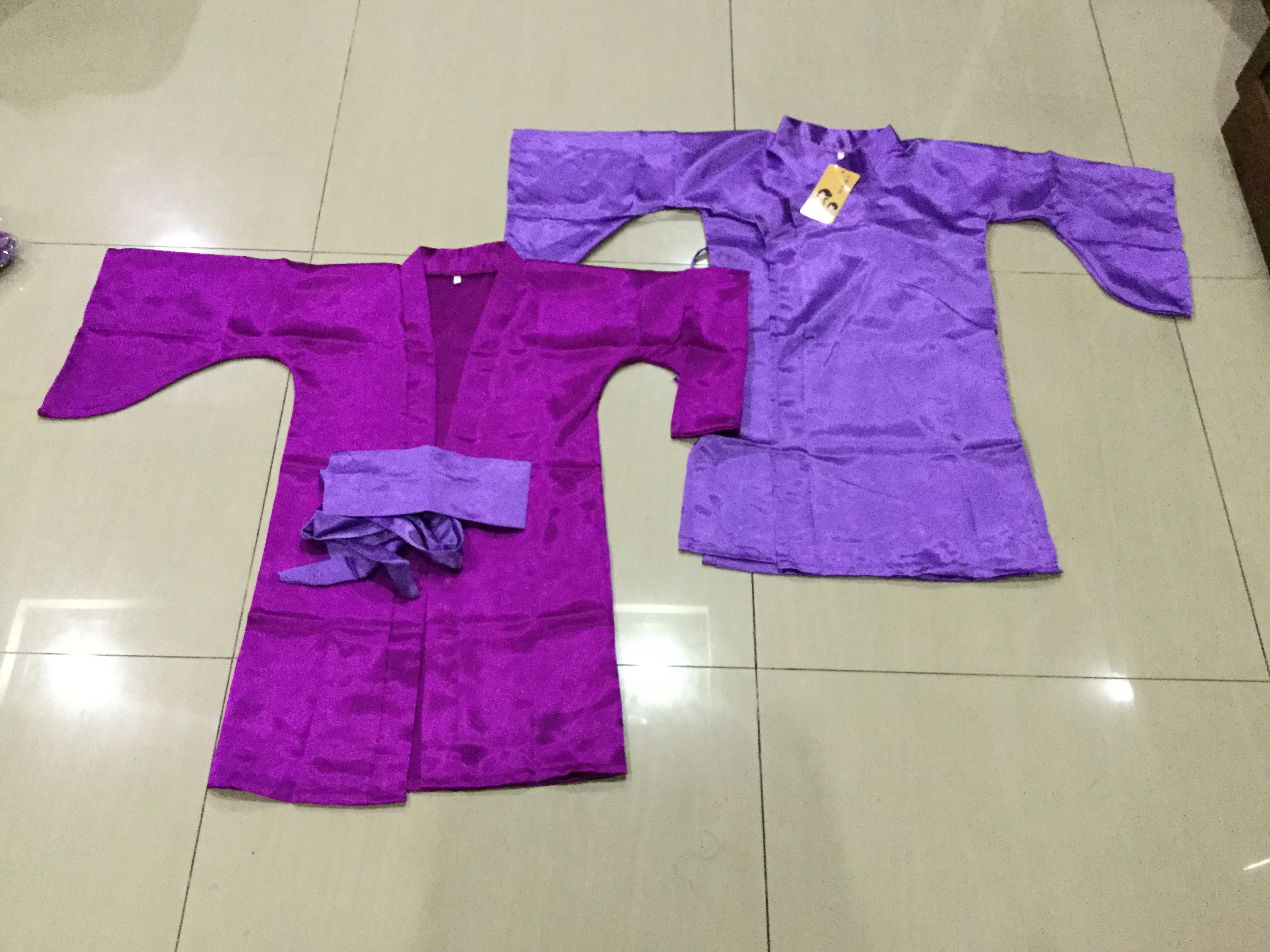 ชุดจีนเด็กชาย สีม่วง รหัส GV 71 สินค้าพร้อมส่ง