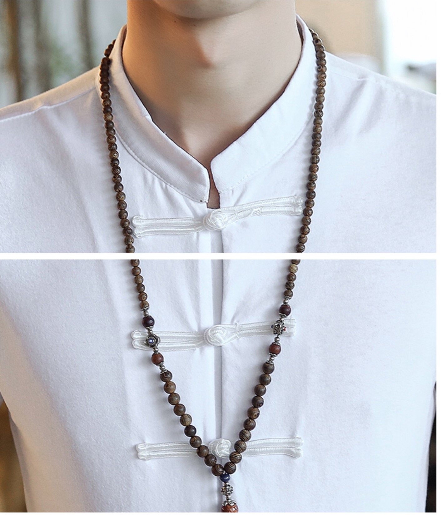 เสื้อผู้ชาย ผ้าฝ้าย+spandex+ยืดสีขาว รหัส SH 71 สินค้าพร้อมส่ง