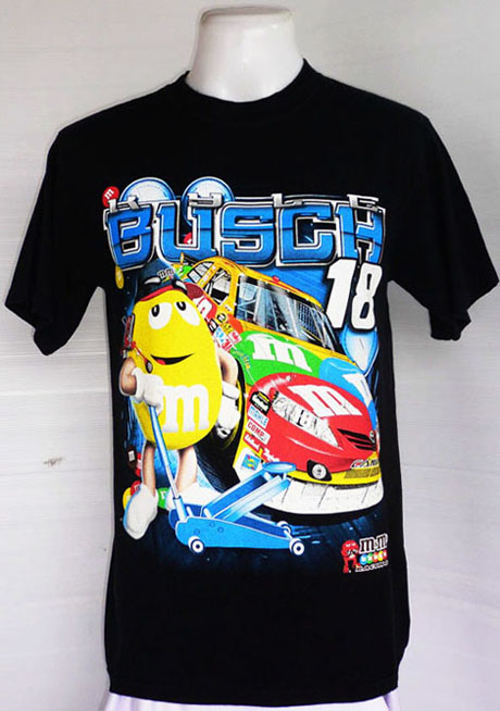 เสื้อยืด MM RACING KYLE BUSCH 18 ไซส์ M รอบอก 40 นึ้ว