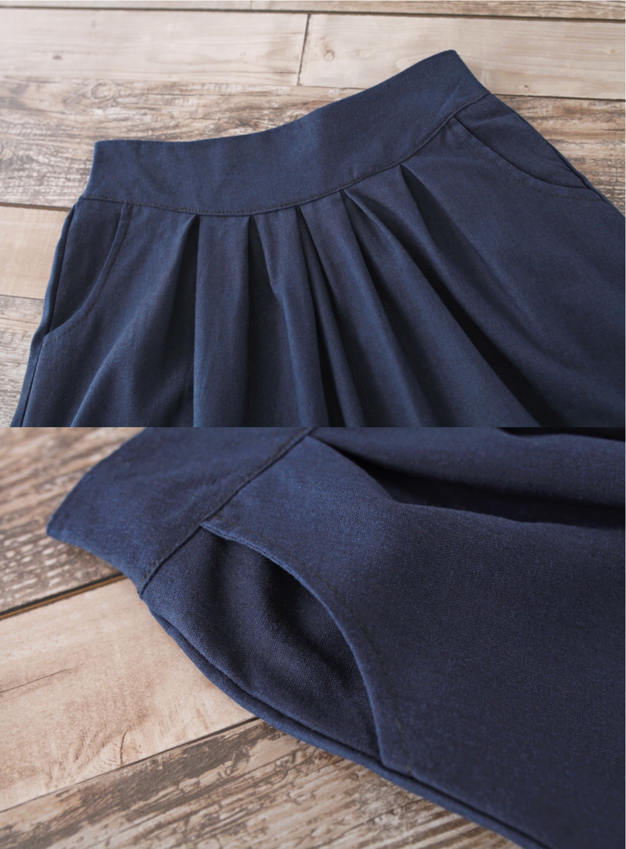 กระโปรงผ้าฝ้าย สีแดง / สีน้ำเงิน / สีเขียว รหัส H 38 สินค้าพร้อมส่ง