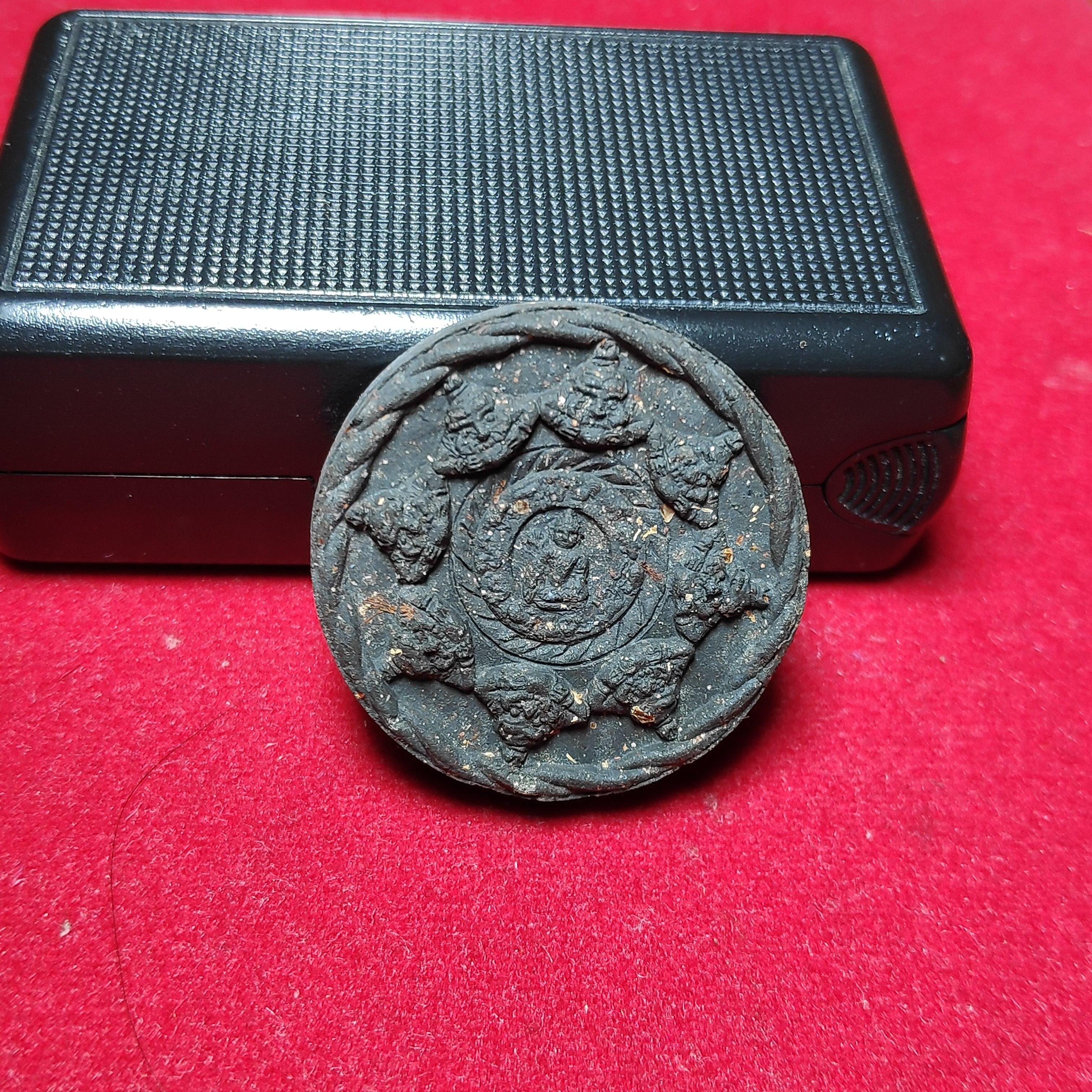 พระหลวงปู่ทวดหลังจตุคามรามเทพรุ่นปาฏิหาริย์เนื้อว่านพิมพ์เล็กวัดห้วยมงคลปี2549