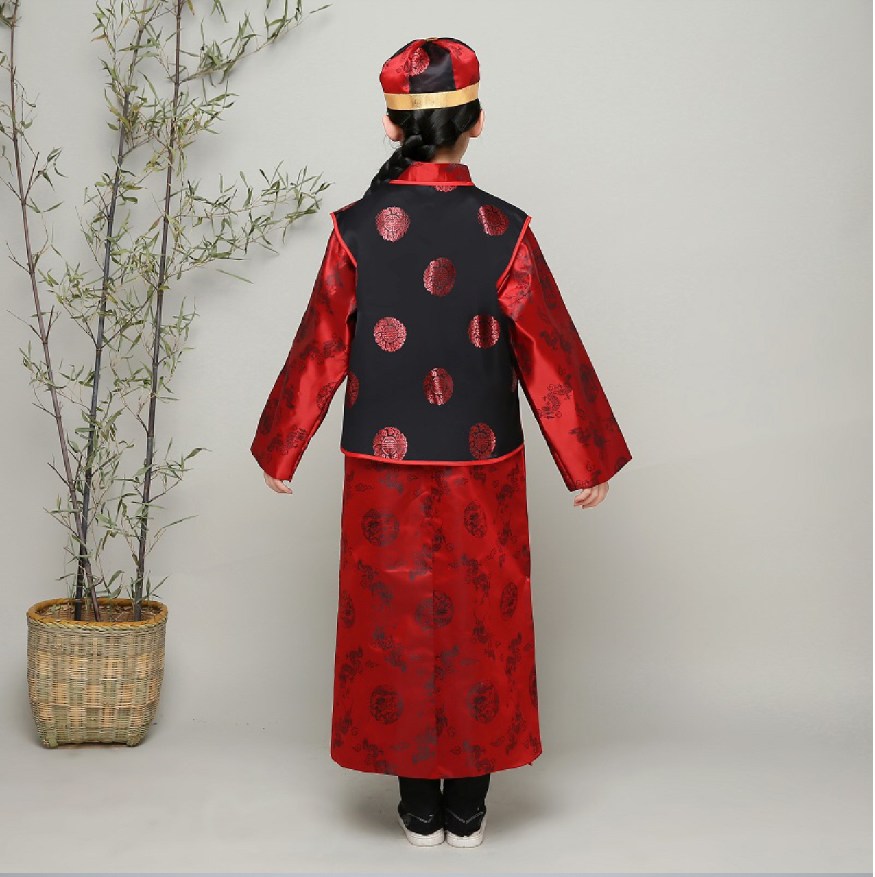 ชุดองค์ชายราชวงค์ชิงสีแดง รหัส PR 73