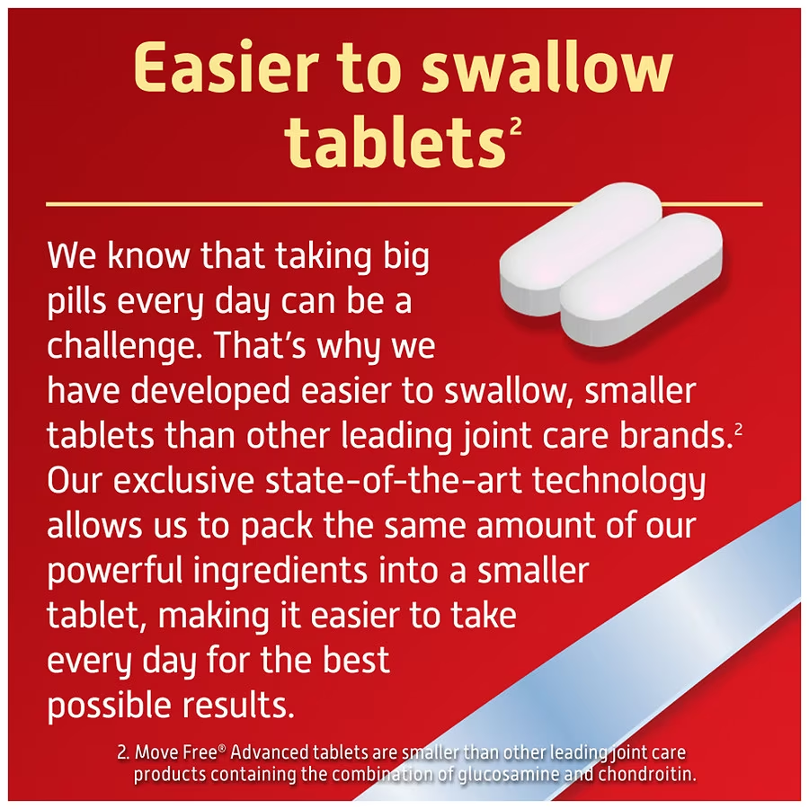 Schiff Move Free Advanced Plus MSM & Vitamin D ฉลากน้ำเงิน 80 เม็ด หมดอายุ 07/2027