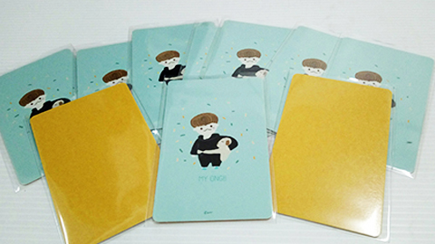 รับทำบัตร Sticky Card บัตรสติ๊กเกอร์ รันเลขได้ สีไม่ลอกไม่ซีด