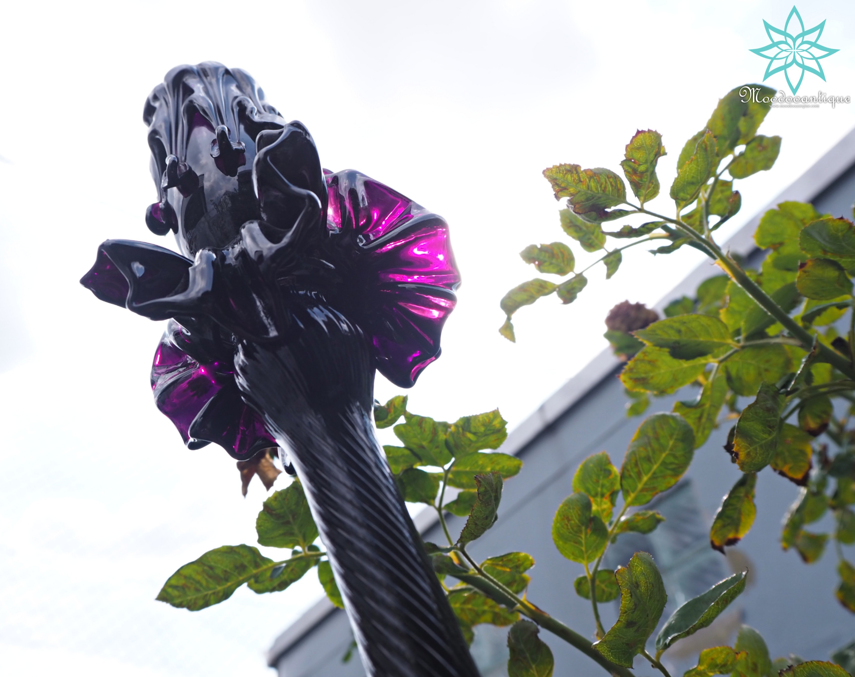 เชิงเทียนคริสตัลสีม่วง