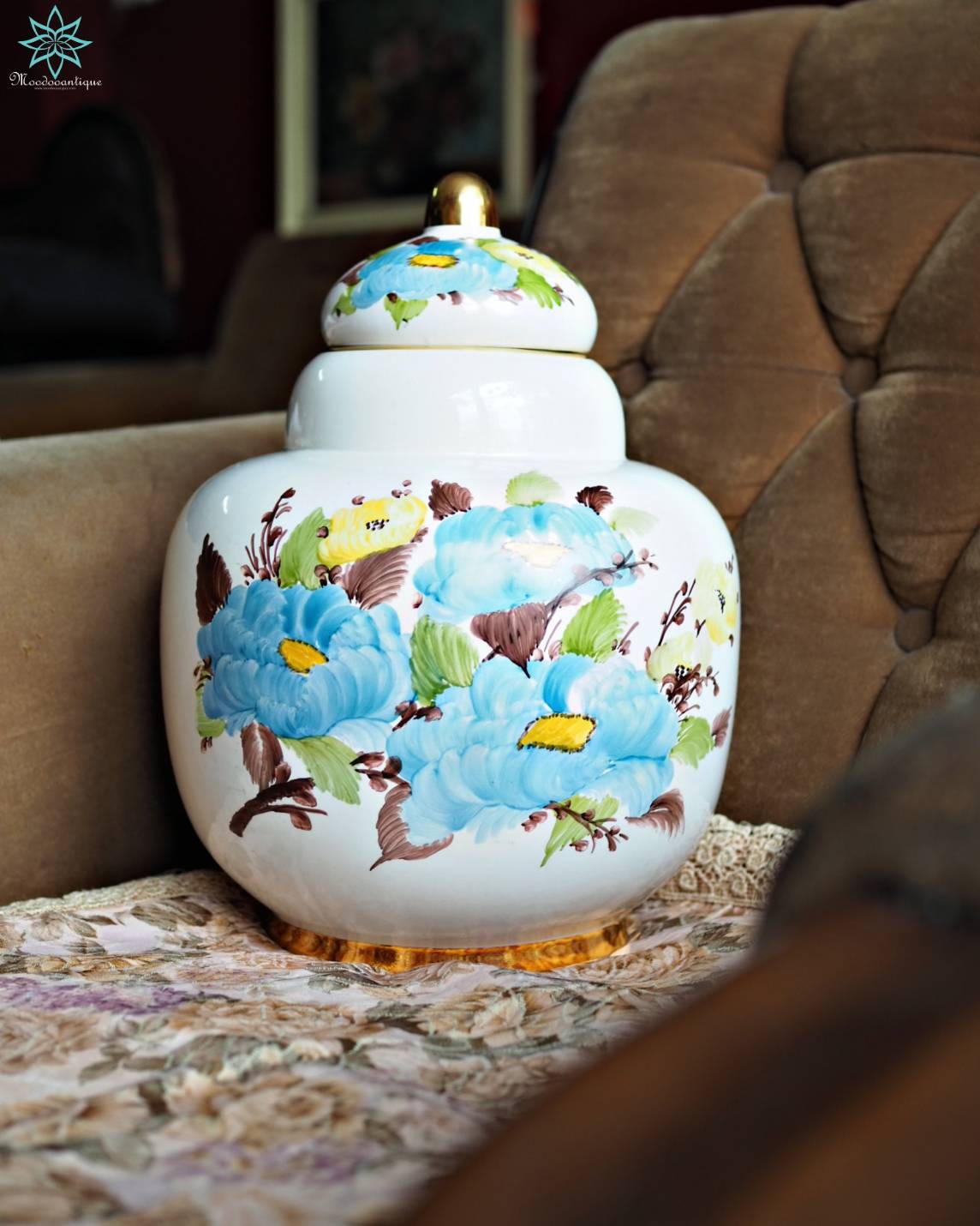 แจกันกระเบื้อง Sümerbank Made in Turkey Hand Decoration 2797