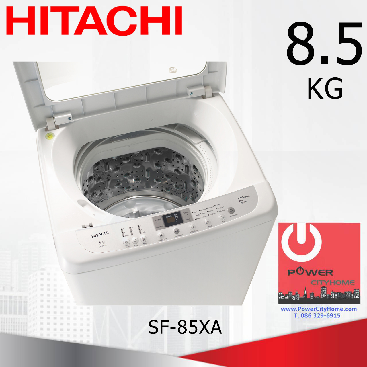 เครื่องซักผ้า Hitachi 1 ถัง 8.5 กก. รุ่น SF-85XA