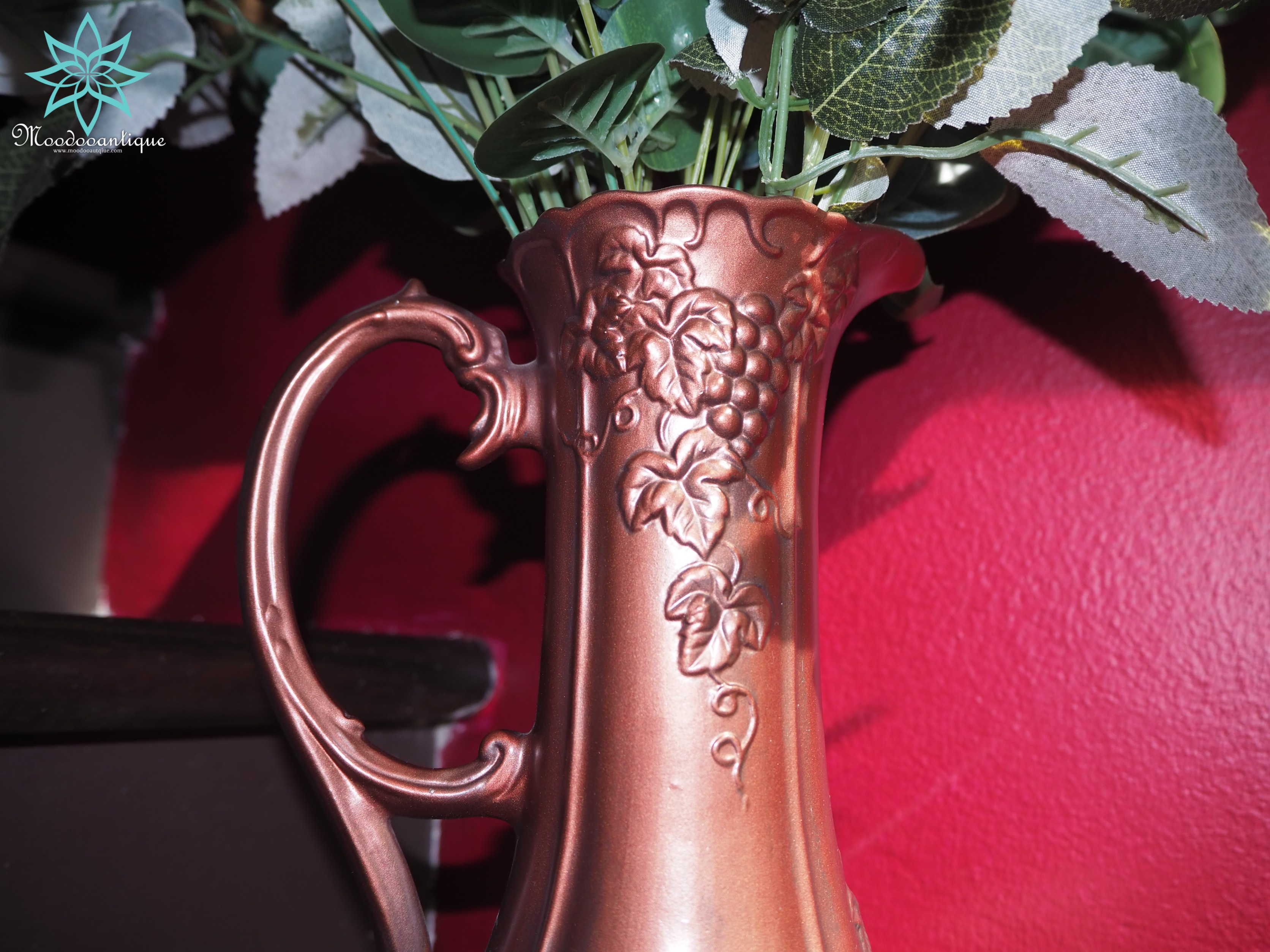 แจกันเซรามิคสีบรอนซ์