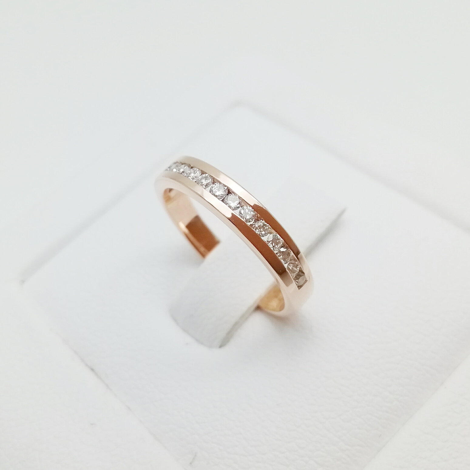 แหวนเพชรแท้ 0.16 cts PINK GOLD