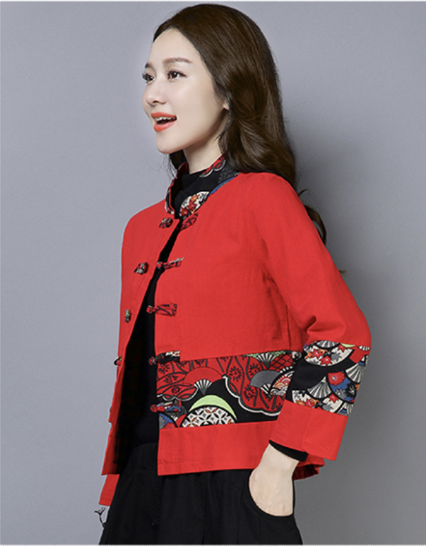 เสื้อจีนผ้าฝ้าย VV49