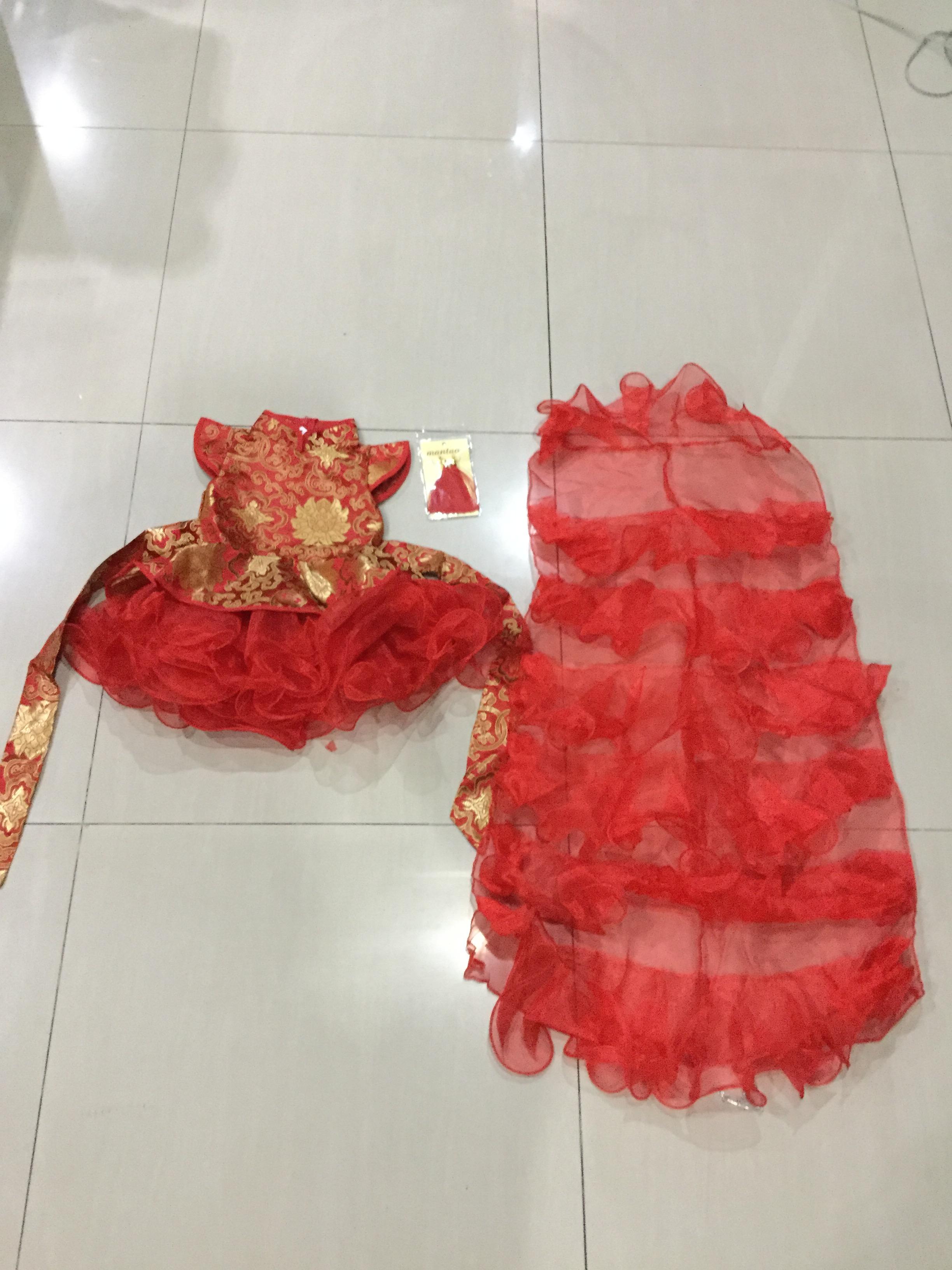 ชุดเจ้าหญิง สีแดง. รหัส FOU 94 สินค้าพร้อมส่ง