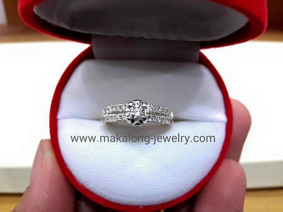 แหวนเพชรแท้รวม 0.57 cts