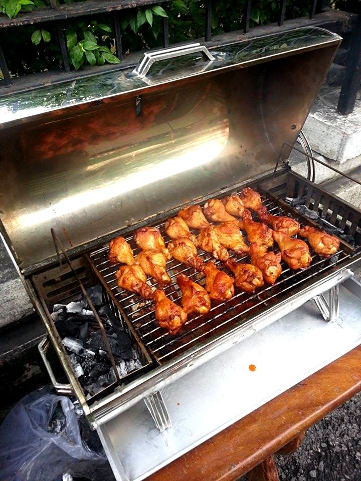 เตาอบสแตนเลสไร้ควัน ชายเล็ก ขนาด 55 ซม.