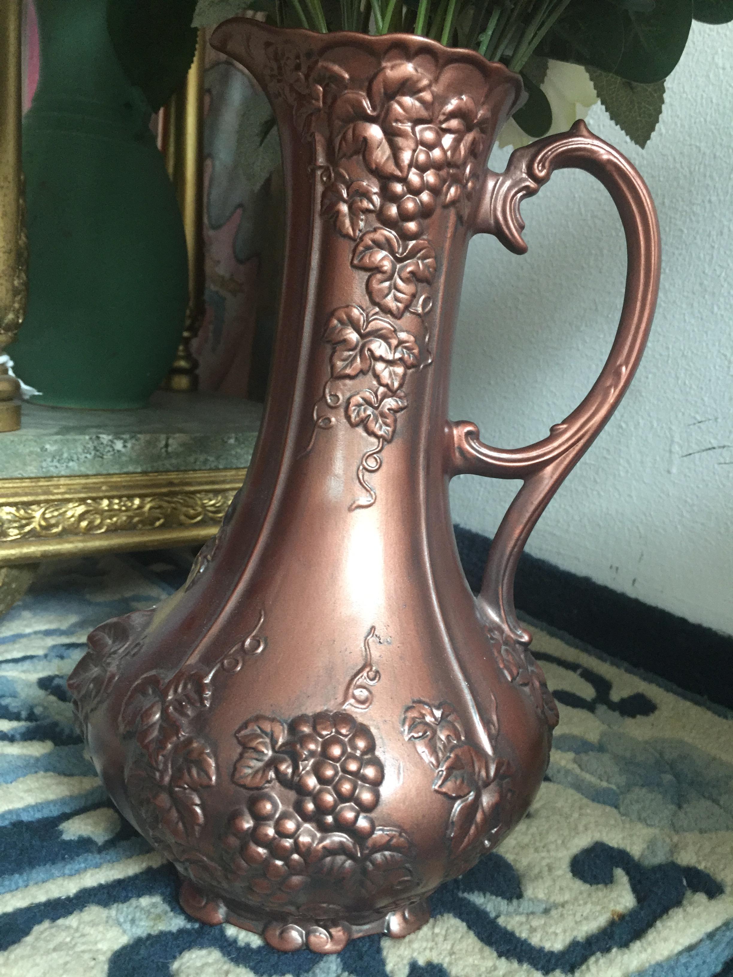 แจกันเซรามิคสีบรอนซ์