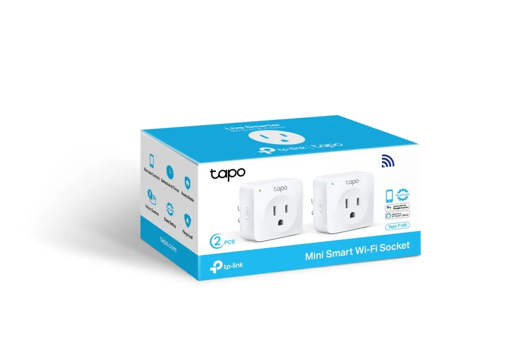 Tapo P100(2-Pack) Mini Smart Wi-Fi Socket