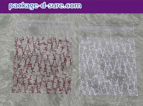 ล้างสต็อก//ถุงคุกกี้ แถบกาว 10x11 ลายตัวอักษรน้ำตาล พื้นใส แพ็ค 100 ใบ