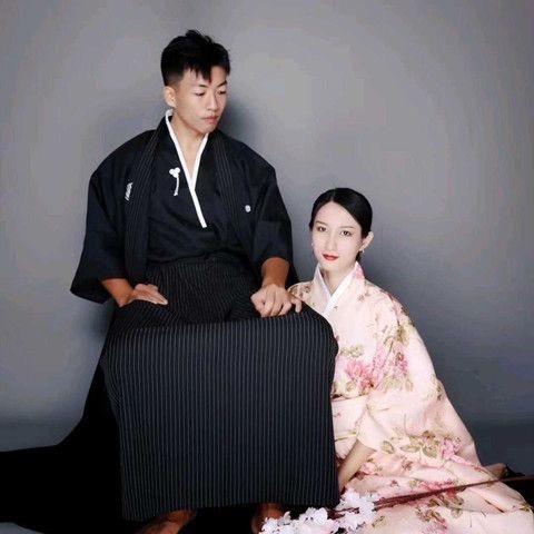 samuraiกิโมโน สีดำ