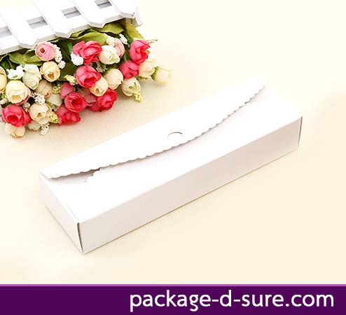 โปรโมชั่น//กล่องทรงยาว เปิดบน 2 ด้าน 7x23x4 กระดาษขาว