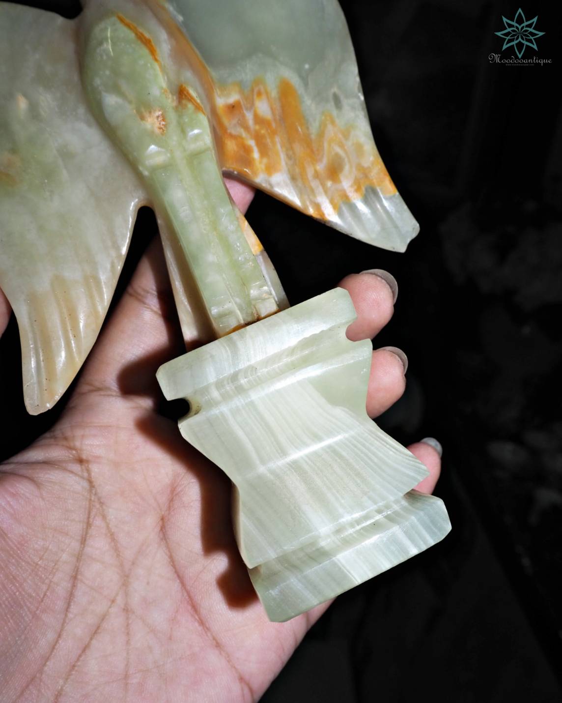 หินอ่อนแกะสลักนกพิราบ&ม้า