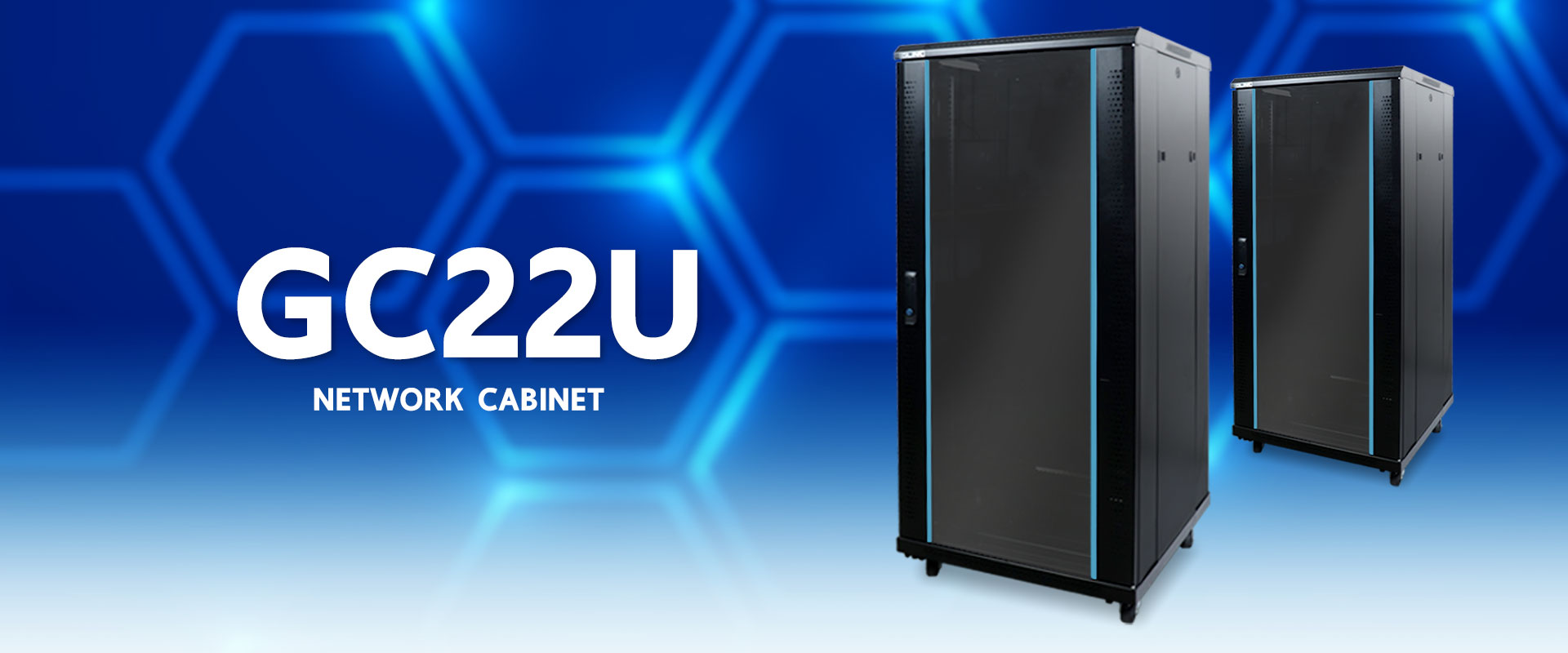Wall rack 22U Glink สำหรับงาน NETWORK และ CCTV รุ่นGC22U 60*60*108เซนติเมตร