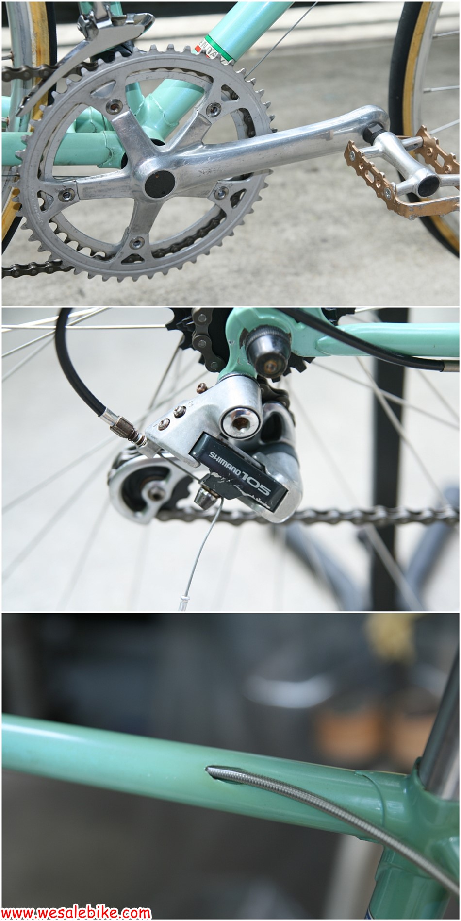 หมอบโครโมลี่สับถัง Bianchi campione น้ำหนักเบา 9Kg ไซส์ M