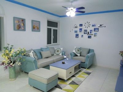 ชุดกรอบรูปติดผนังแนวทะเล Mediteranean Style 5 กรอบรูปไม้ 11 ชิ้น พร้อมภาพและของตกแต่งแนวทะเล