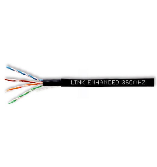 Link สายแลน US-9045-1 CAT 5E (ภายนอกอาคาร) ยาว 100M. สีดำ