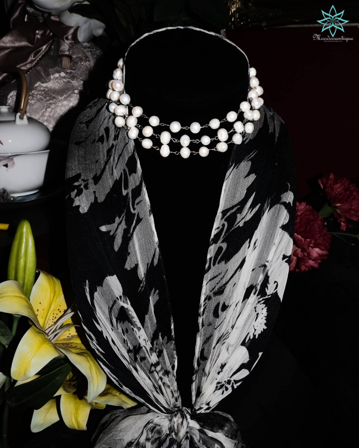 สร้อยคอมุกน้ำจืดแท้