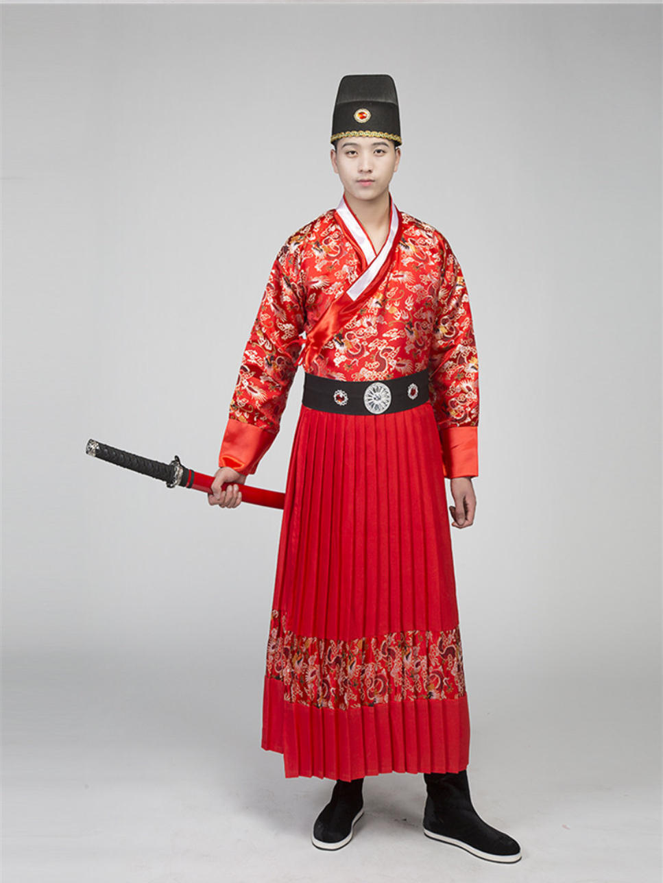 ชุดนักรบสีแดง รหัส JW 115 พร้อมส่ง