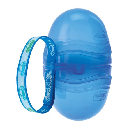 กล่องใส่จุกนมหลอก Chicco 2 Dummy Box, Blue