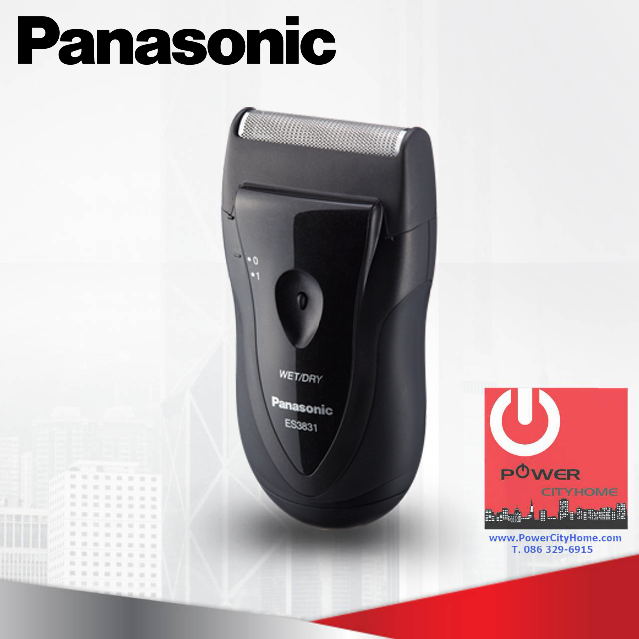 เครื่องโกนหนวด Panasonicใช้แบตเตอรี่ รุ่น ES-3831