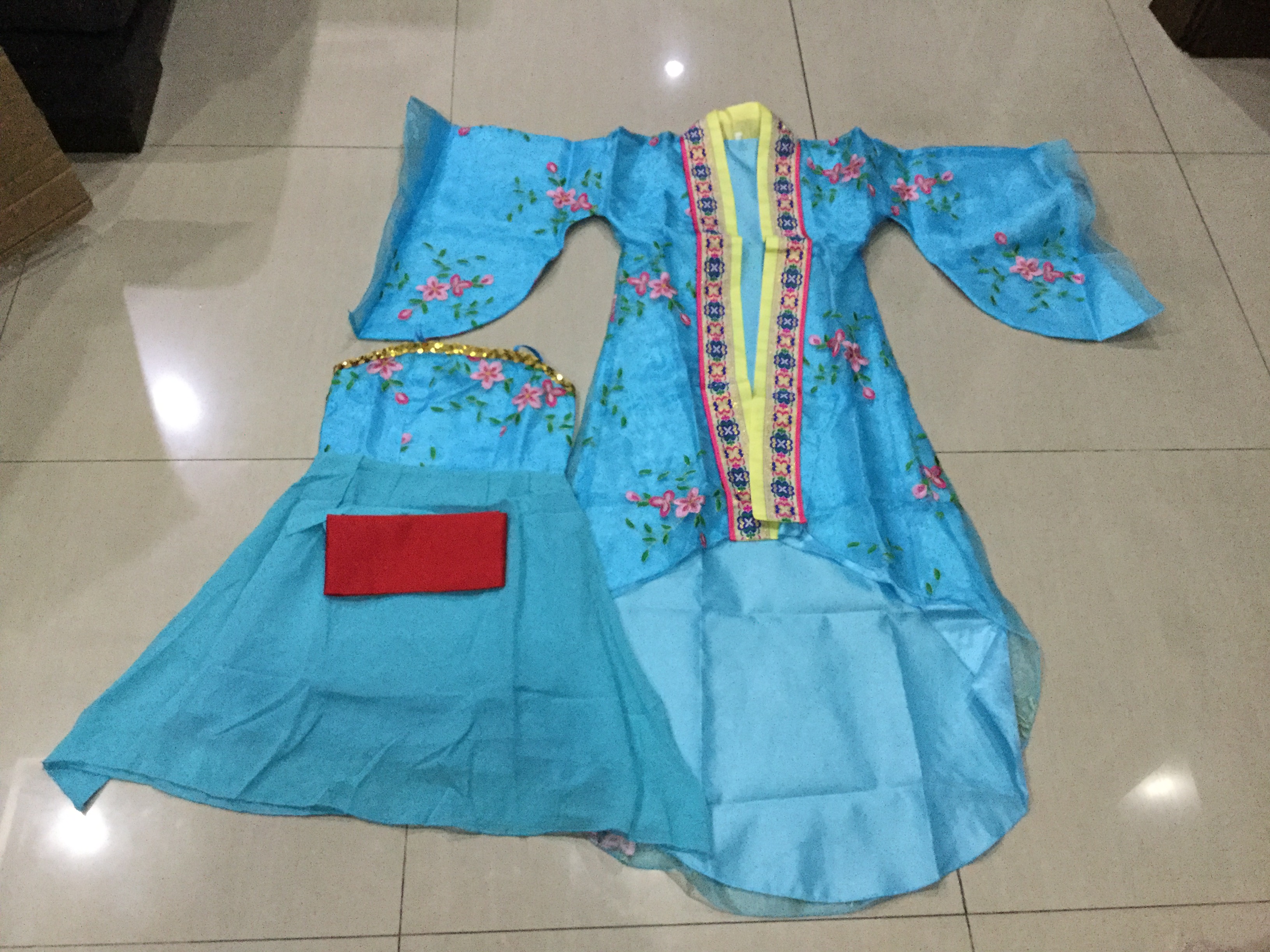 ชุดเจ้าหญิง สีฟ้า รหัส PIN 135สินค้าพร้อมส่ง