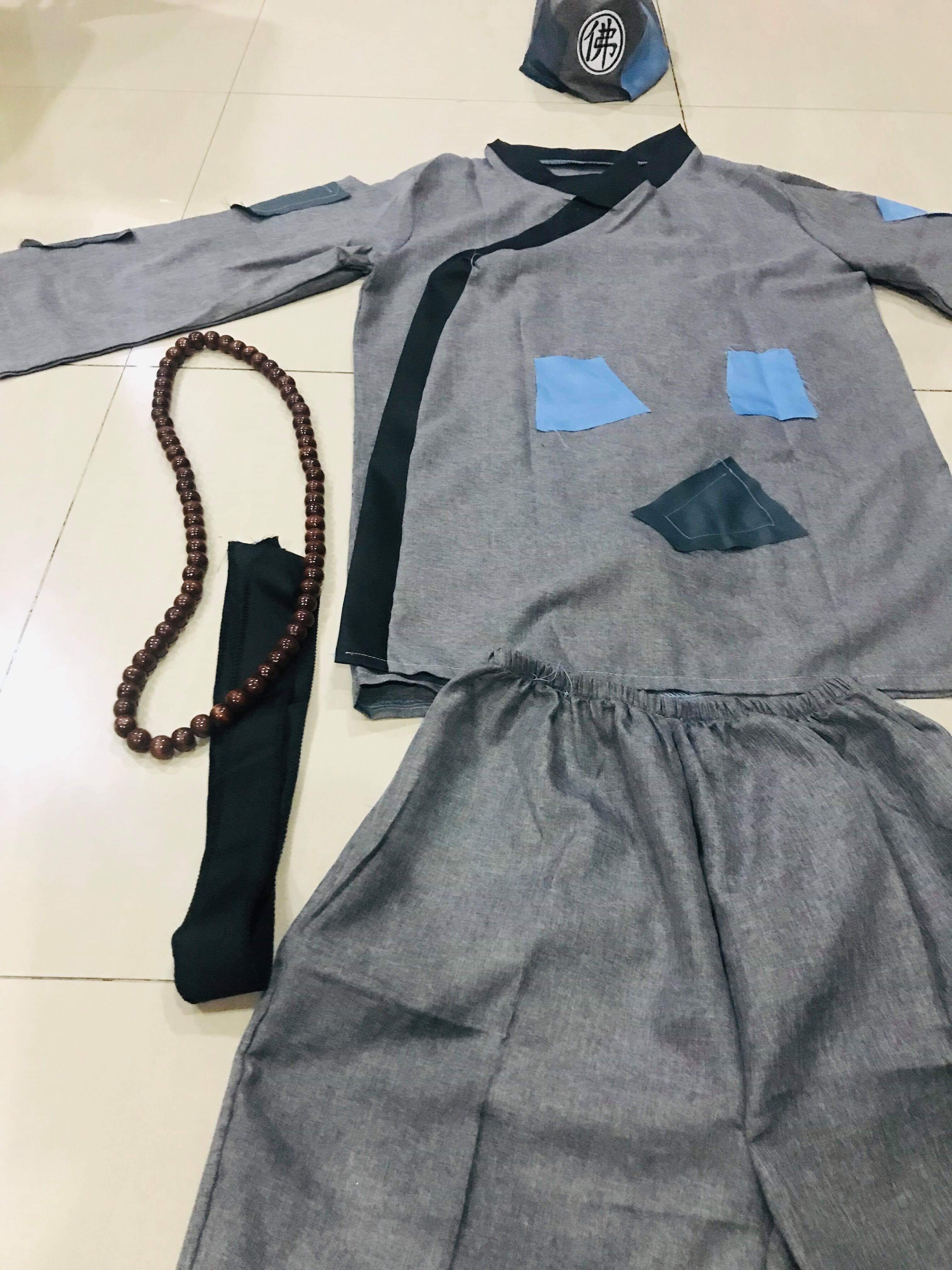 ชุดจี้กง / สีเทา รหัส JE 69 สินค้าพร้อมส่ง