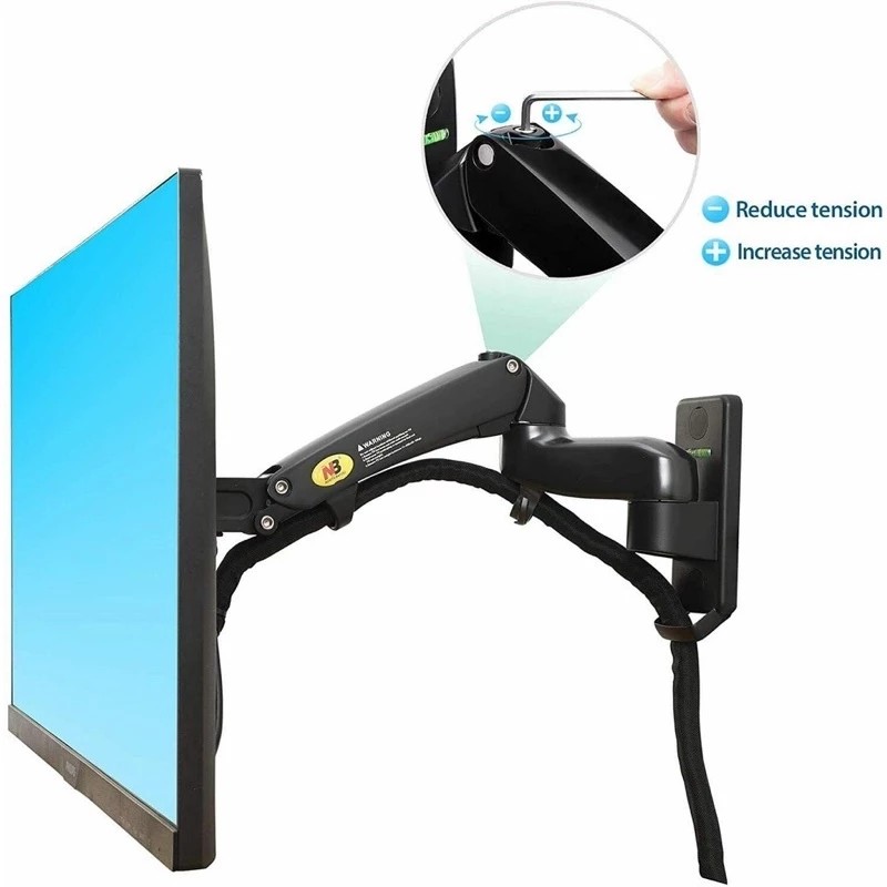 F150 NB ขาตั้งจอมอนิเตอร์ ติดผนัง รองรับ17-35” ขาแขวนจอทีวี จอคอม ปรับองศาได้ รับน้ำหนักได้ถึง12KG