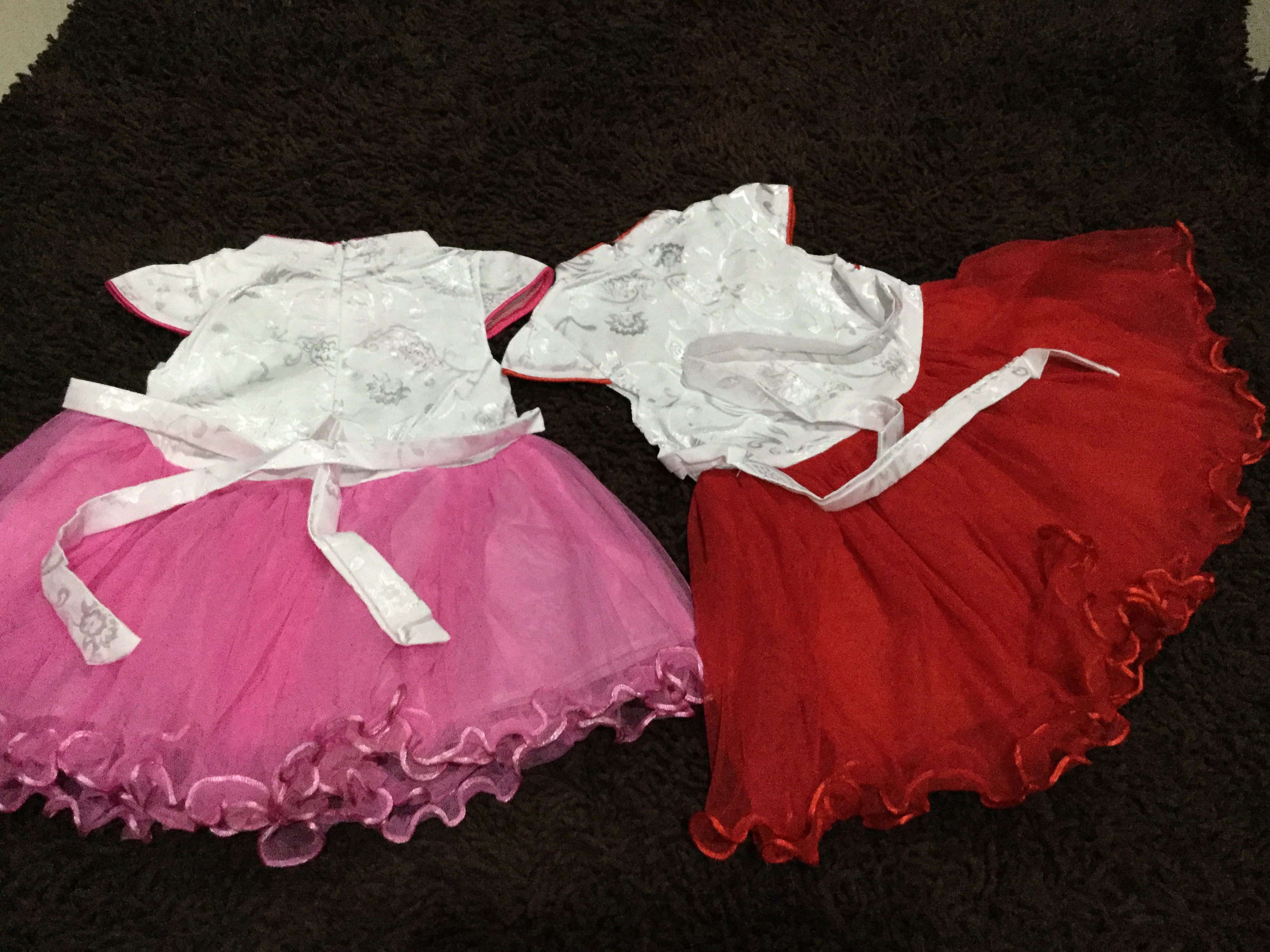 ชุดลายดอกโบตั๋น สีชมพู รหัส.BB48