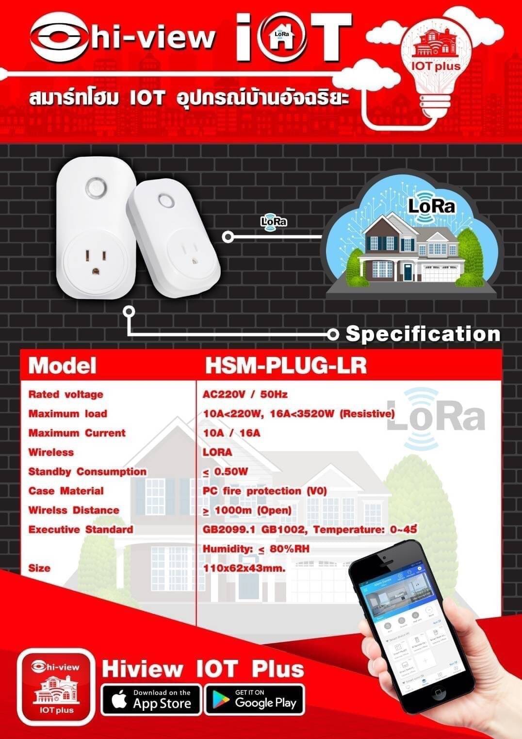 SMART PLUG Hiview รุ่น HSM-PLUG-LR