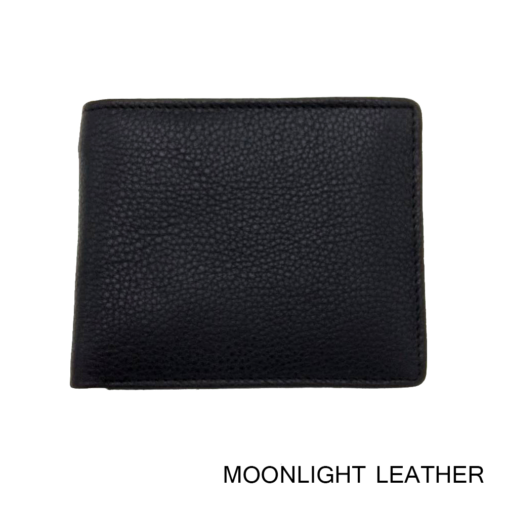 กระเป๋าสตางค์หนังวัวแท้ สำหรับผู้ชาย แบรนด์ Moonlight รุ่น Zean สีดำ สวย ทน เบาบาง นิ่มมาก พร้อมกล่องเป็นของขวัญได้