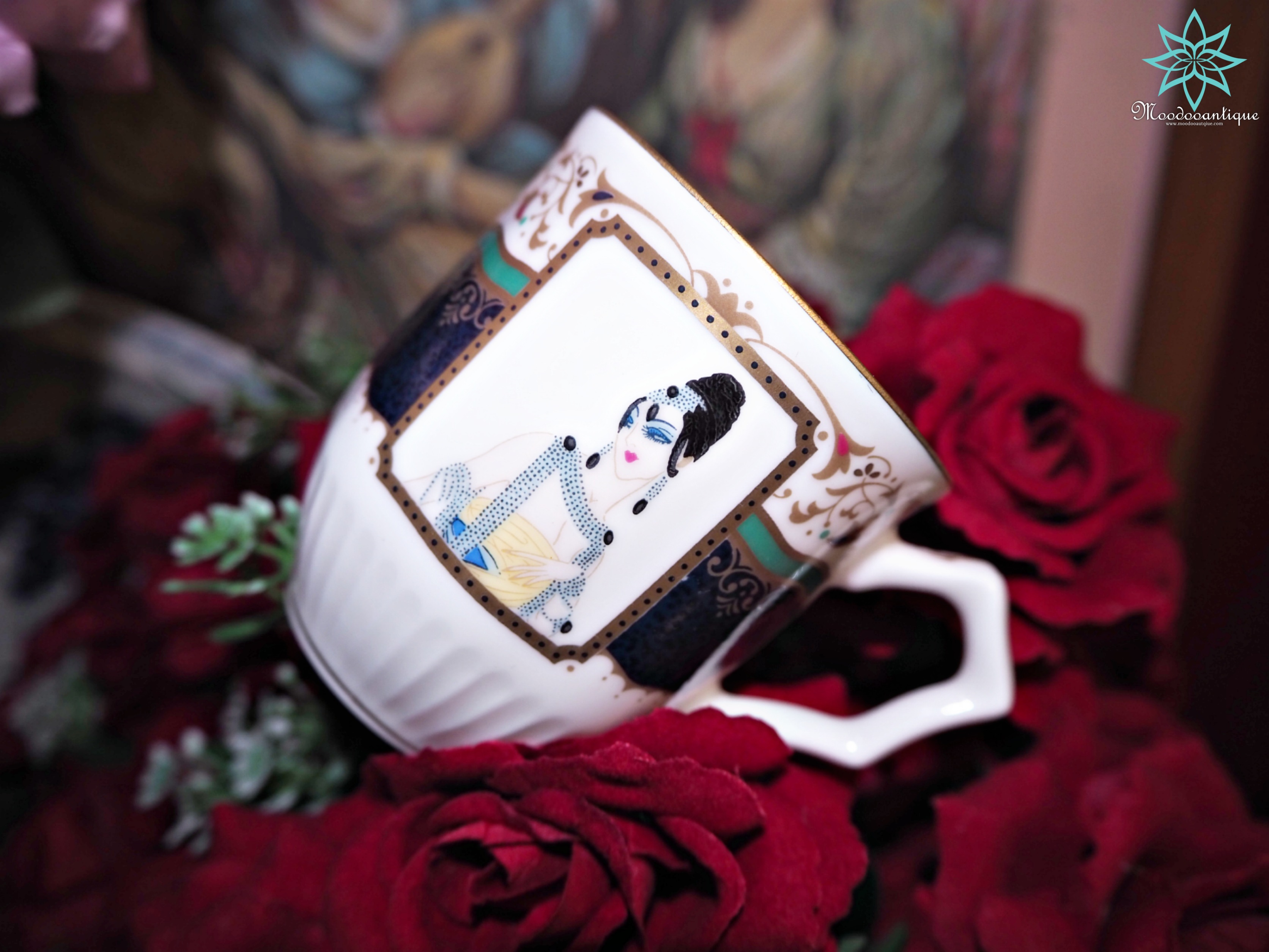 Vintage Shiseido Hanatsubaki Club Esprit d'Erte original