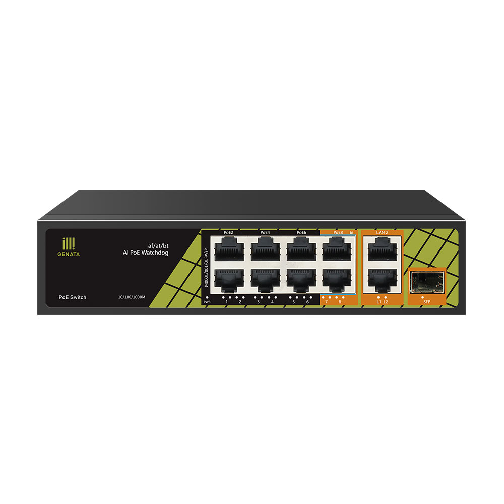 GENATA/GNT-P4804V6 10-CH (6EP+2GP+2G+1SFP+ 120W)Ai