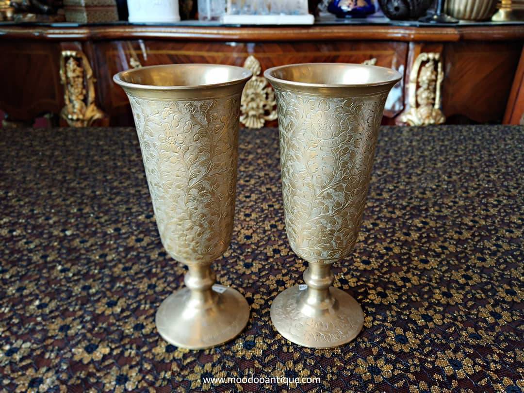 แก้วทองเหลืองทรงแชมเปญ