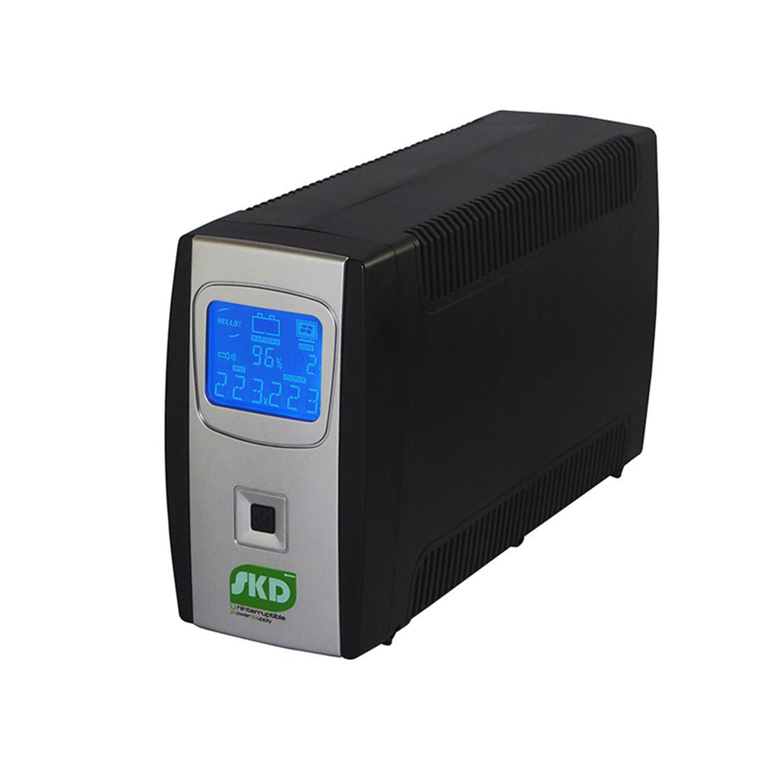 SKD UPS LCD-1000 Line Interactive 1000VA/630W, LCD Display, Batt 12V9.6Ah*1, Hotswap Battery, 2Y